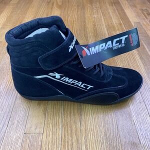 Impact Shoes Mens Sz 12.5 High-Top Inner Sneakers Lace Up Black (KZ3)